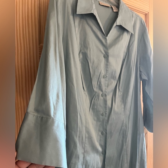 Apostrophe Sea Foam Green Blouse Size 18W - Picture 1 of 7